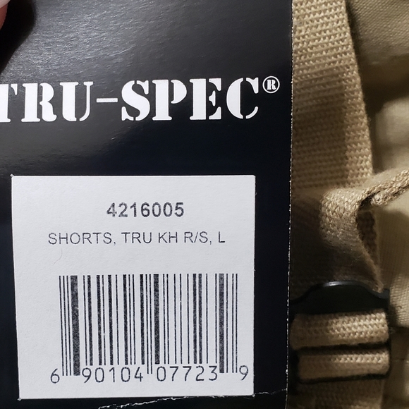 Tru-Spec Men's Sz Large NWT Tan Cargo Shorts - Picture 11 of 14